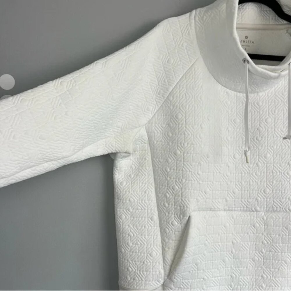 Athleta Jacquard Elevation Quilted Sweatshirt Size L - Picture 3 of 10